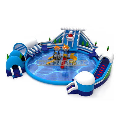 Inflatable Pool Park - Snow And Ice World Inflatable Water Park
