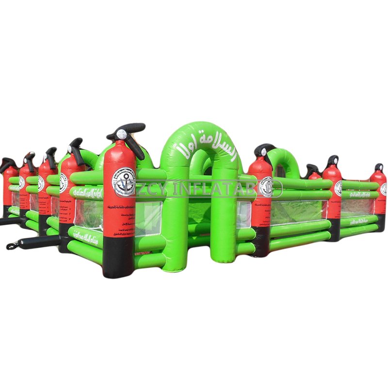 Fire Extinguisher Theme Inflatable Maze