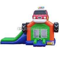 China Bounce House Construction Truck Inflatable Bounce House For Sale