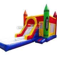 Crayon Inflatable Water Bouncer Combo