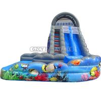 Giant Inflatable Slide With Water Pool