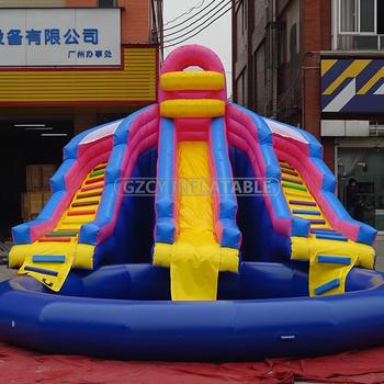 Inflatable Pool Slide For Children Play Jumping