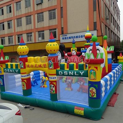 Outdoor Disney Inflatable Castle Bouncer Inflatable Playground For Kids