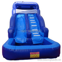 Kids Fun Small Inflatable Water Slide With Pool